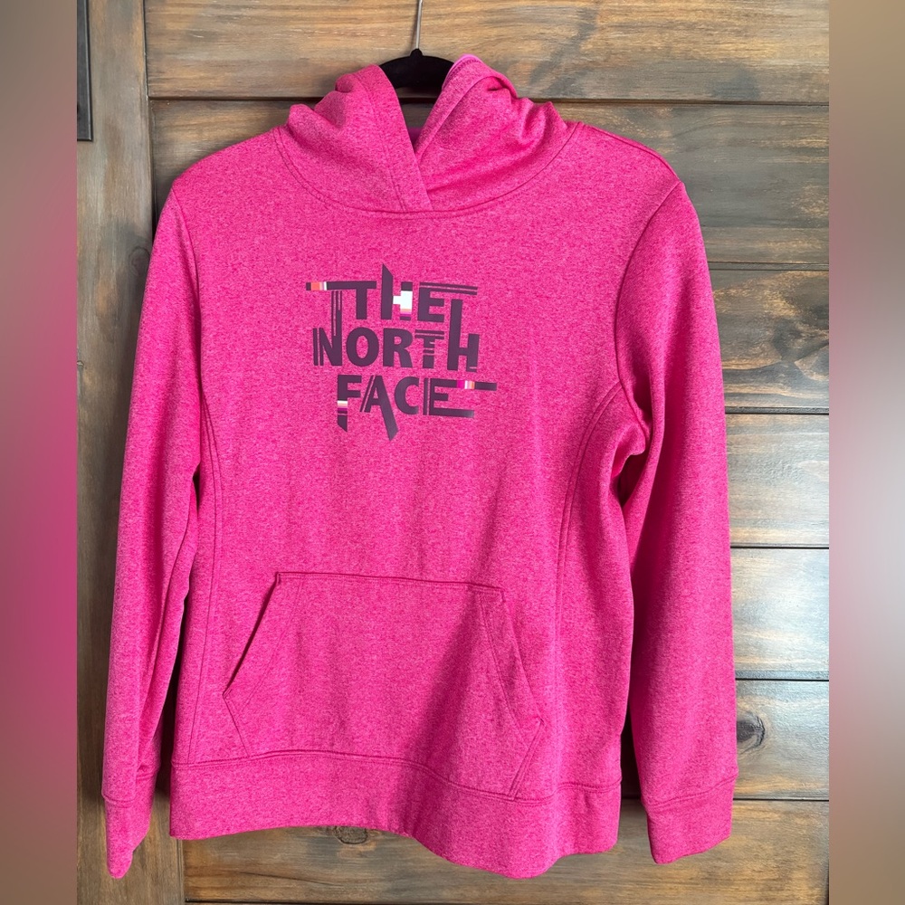 Women’s The North Face Pink Long Sleeve Hoodie - Size Large